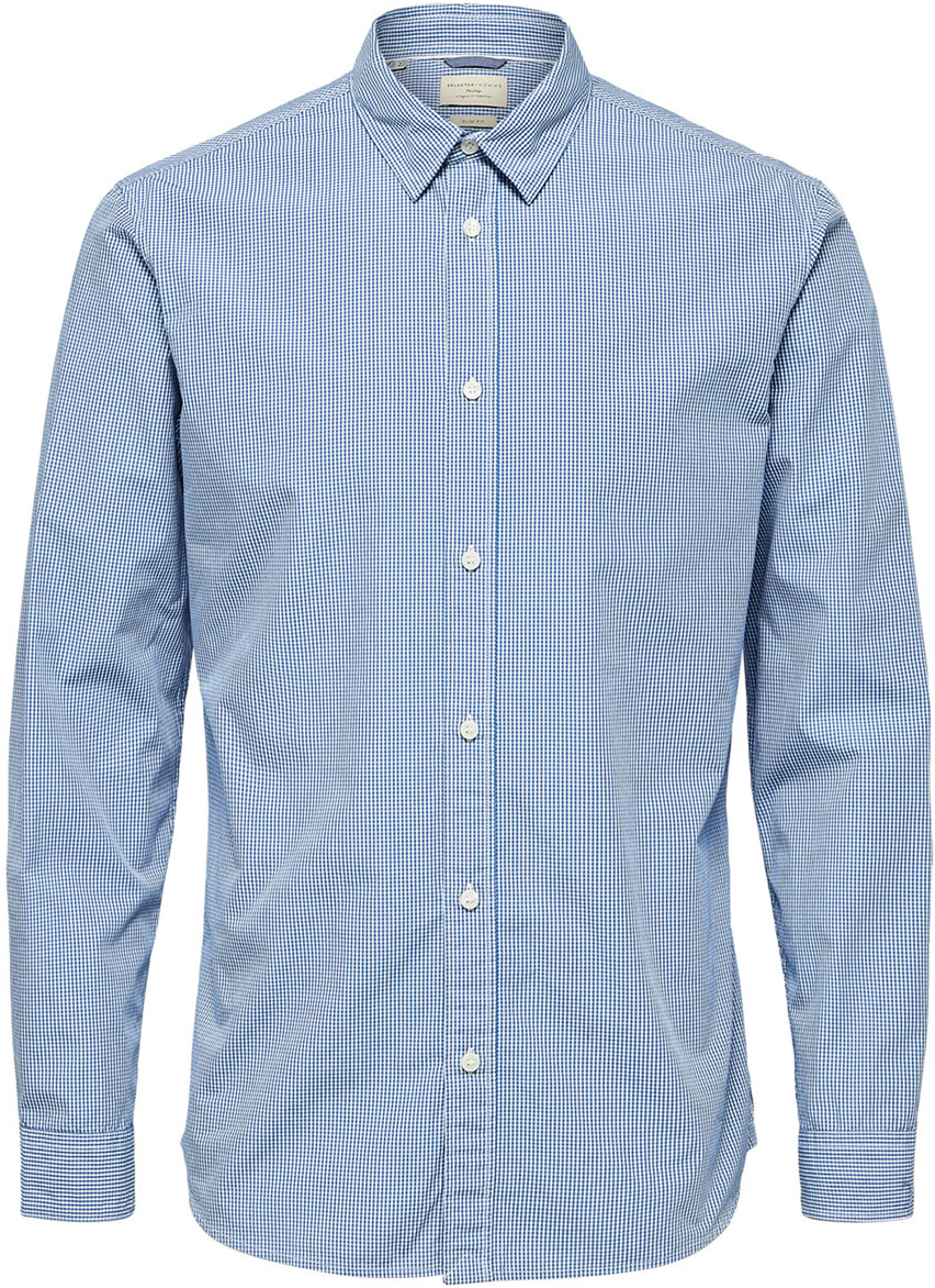 Рубашка мужская Selected Homme, цвет: синий. 16060040_Dark Blue. Размер S (46)