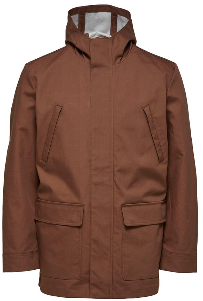 Куртка мужская Selected Homme, цвет: коричневый. 16061008_Cocoa Brown. Размер M (48)