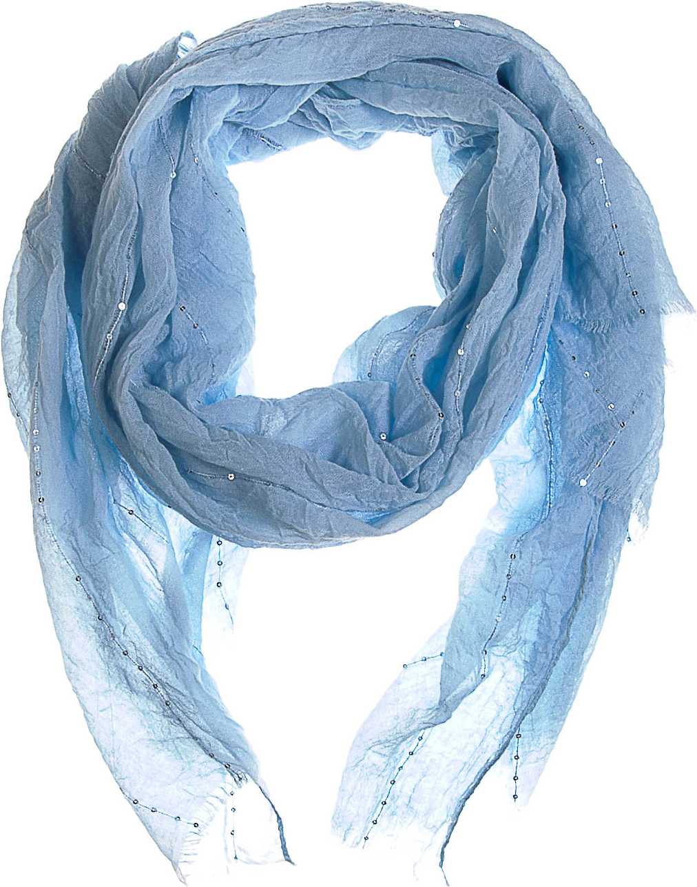 Палантин женский Vittorio Richi, цвет: светло-голубой. K05V4607. Размер 180 х 90 см
