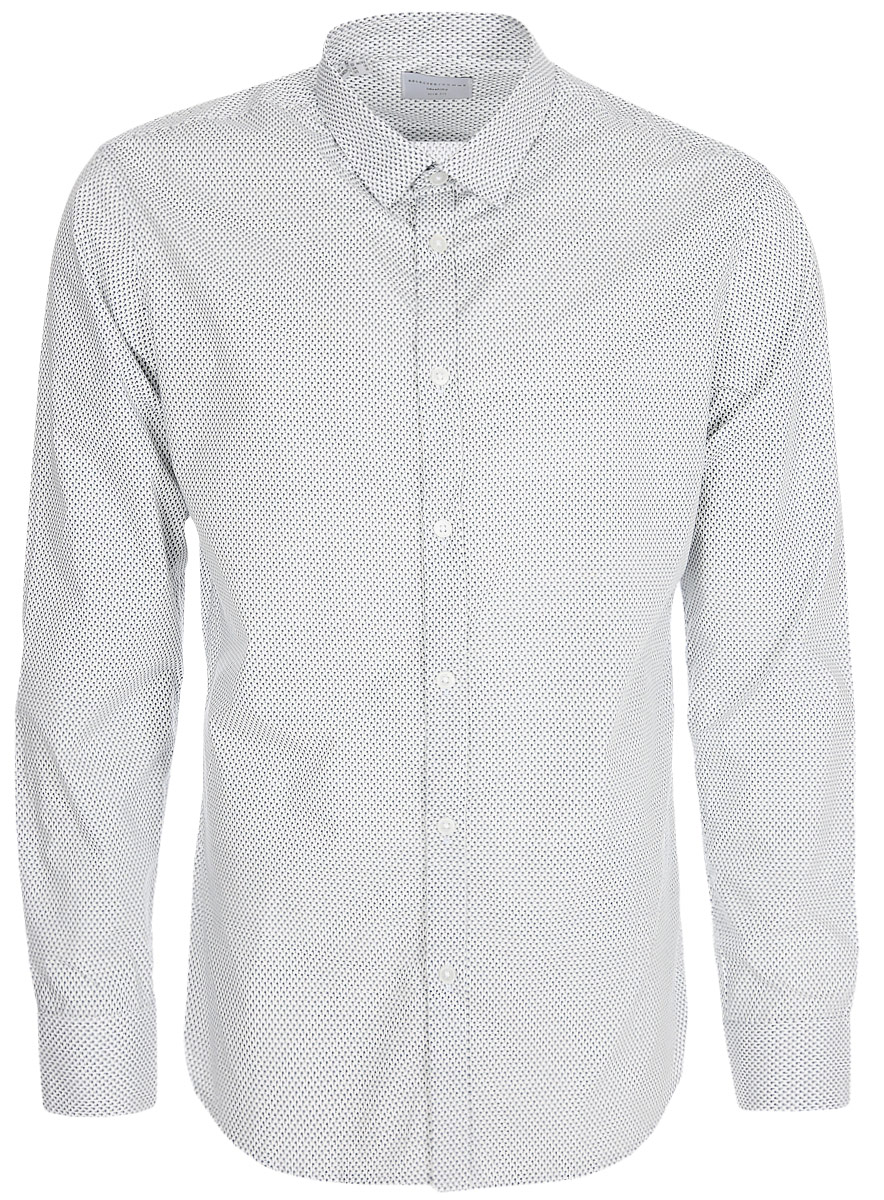 Рубашка мужская Selected Homme, цвет: белый. 16060819_White. Размер XXL (54)