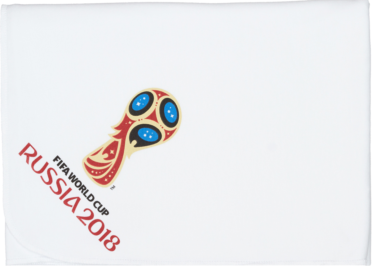 2018 FIFA World Cup Russia Пеленка детская цвет белый 90 х 120 см