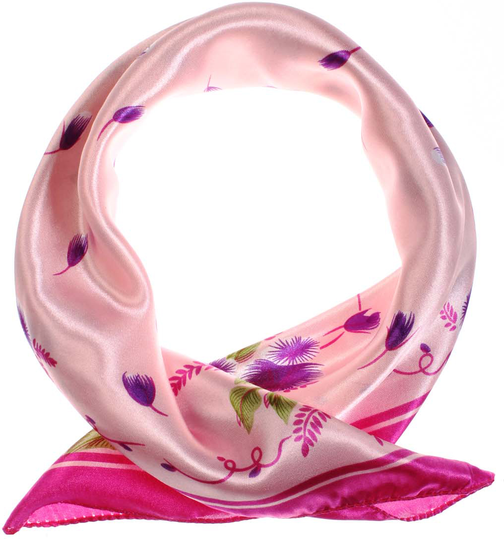 Платок женский Vittorio Richi, цвет: розовый, фиолетовый. K0550PL323. Размер 50 х 50 см