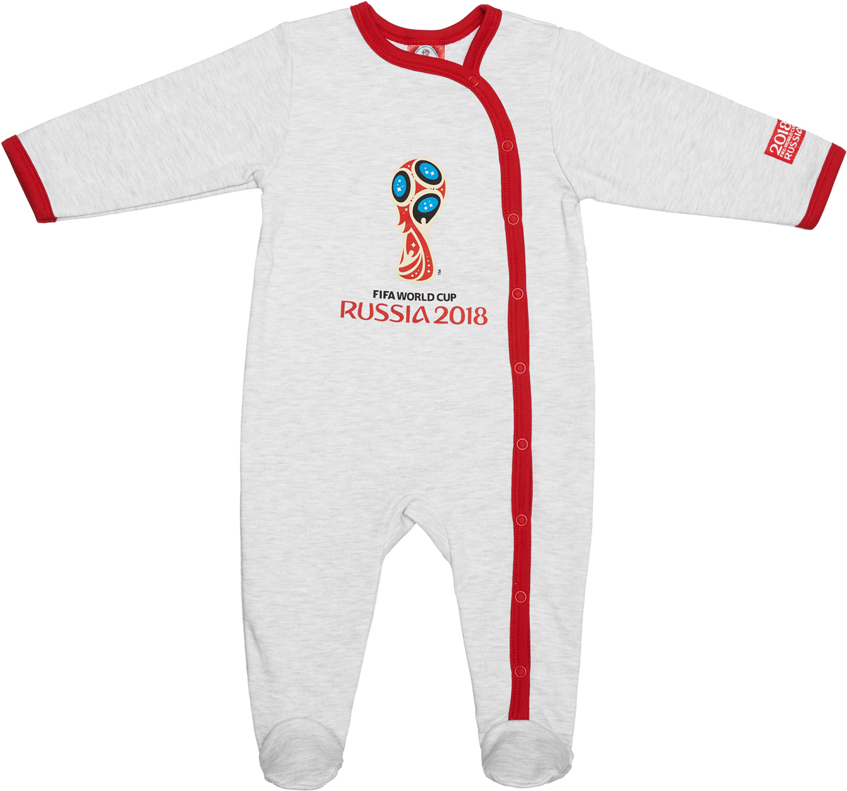Комбинезон детский FIFA World Cup Russia, цвет: серый. F1-3. Размер 80/86
