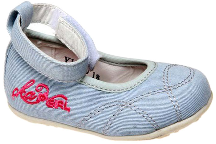 Туфли для девочки Сказка, цвет: голубой. Y10260. Размер 22