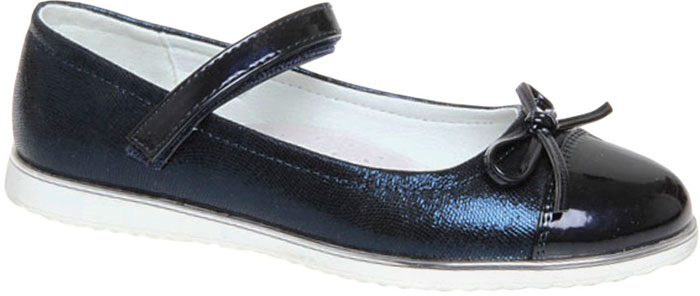 Туфли для девочки Сказка, цвет: темно-синий. R757623436. Размер 34