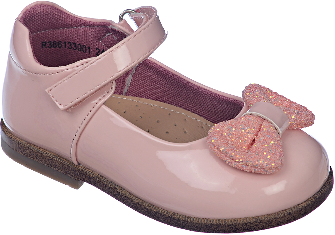 Туфли для девочки Сказка, цвет: розовый. R386133001. Размер 21