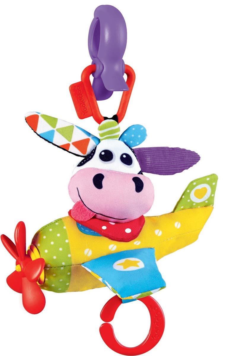 Yookidoo Мягкая музыкальная игрушка Коровка в самолете