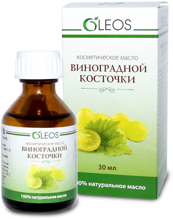Косметическое масло Oleos Виноградной косточки, 30 мл