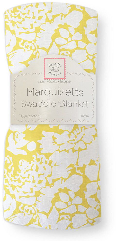 SwaddleDesigns Пеленка тонкая Marquisette Yellow Lush