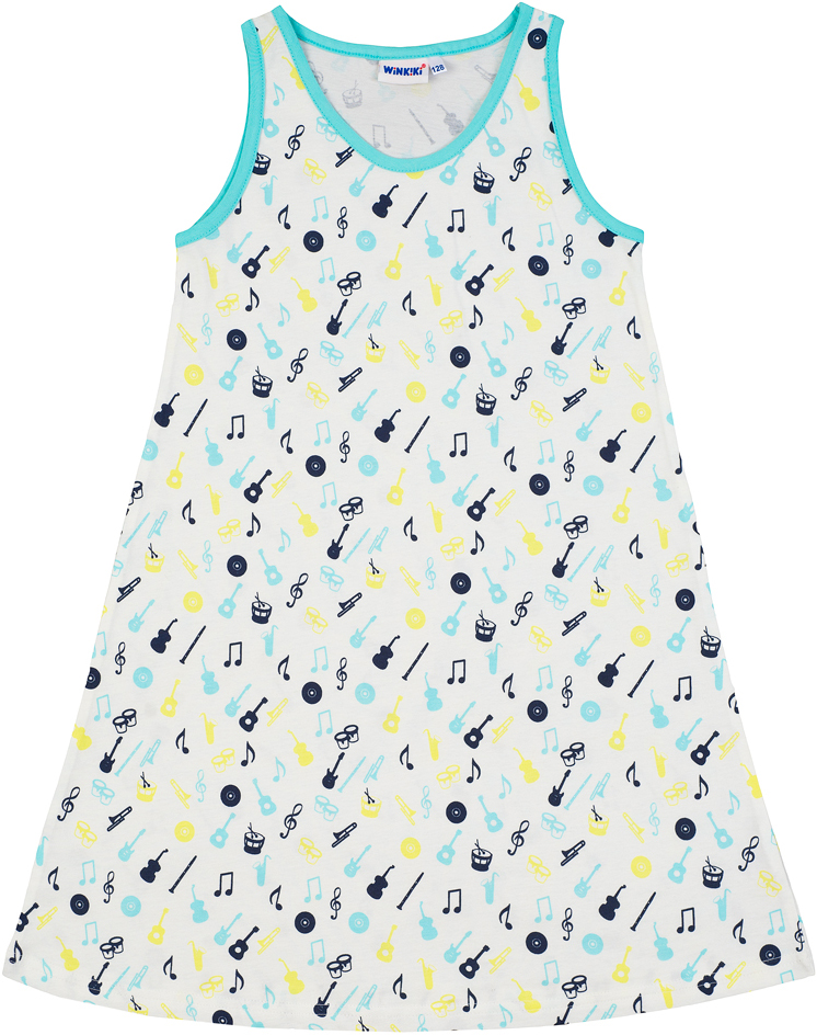 Пижама для девочки Winkiki, цвет: молочный. WJG81039. Размер 134