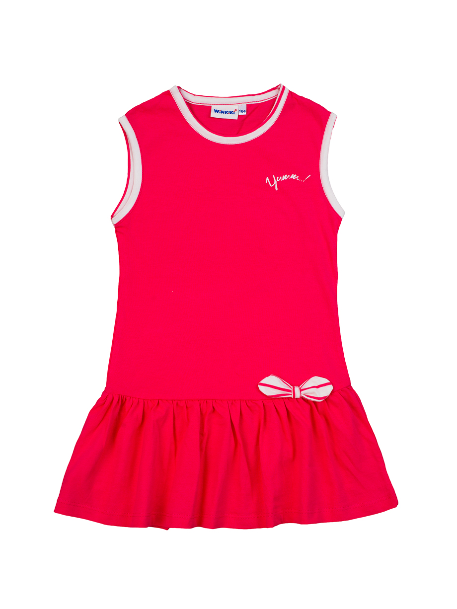Платье для девочки Winkiki, цвет: фуксия. WG81016. Размер 122