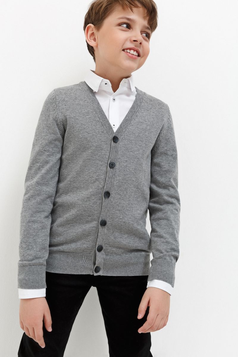 Джемпер для мальчика Acoola Saab, цвет: серый. 20140310006_1900. Размер 146