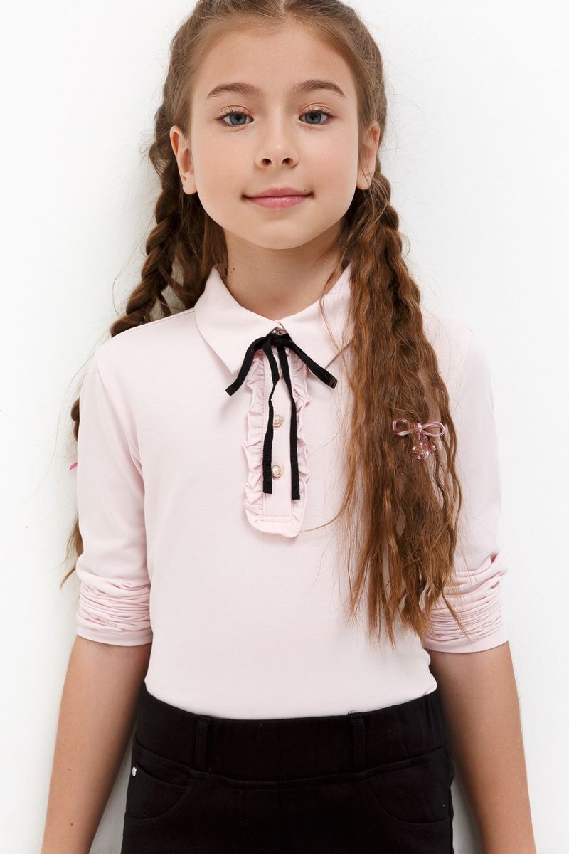Блузка для девочки Acoola Syas, цвет: светло-розовый. 20240100013_3400. Размер 158