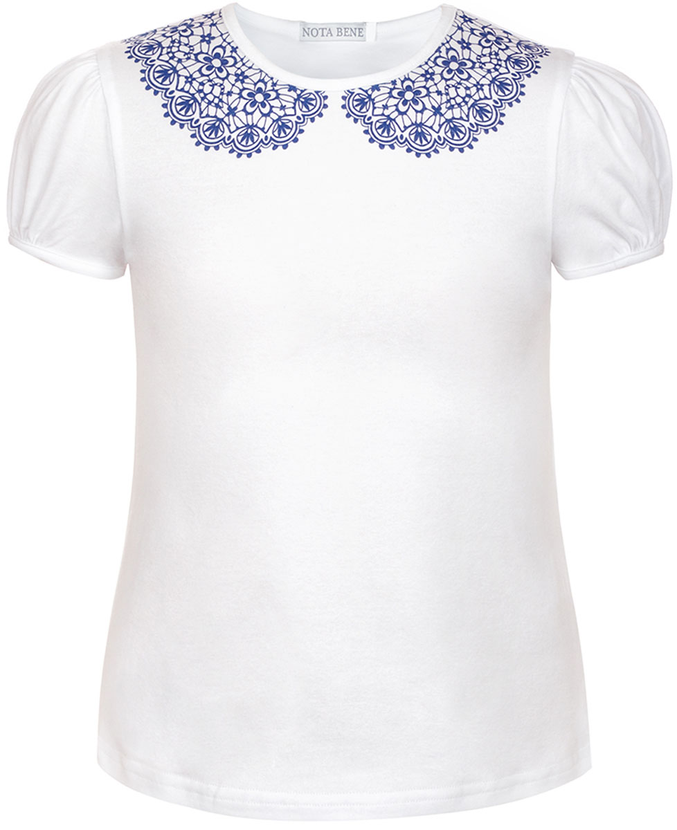 Блузка для девочки Nota Bene, цвет: белый. CJR27030_1. Размер 134