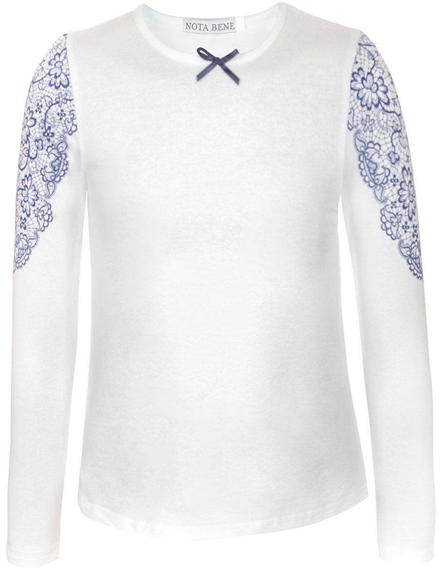 Блузка для девочки Nota Bene, цвет: белый. CJR27033_1. Размер 116