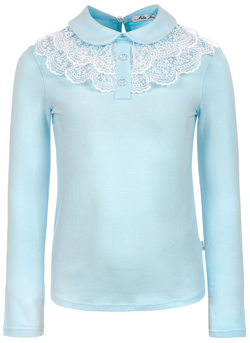 Блузка для девочки Nota Bene, цвет: голубой. 18123100710. Размер 152