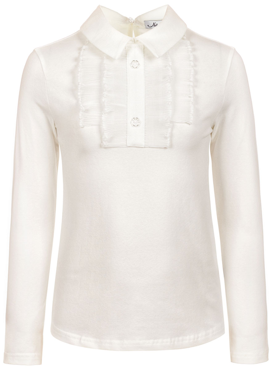 Блузка для девочки Nota Bene, цвет: молочный. 18123100917. Размер 158