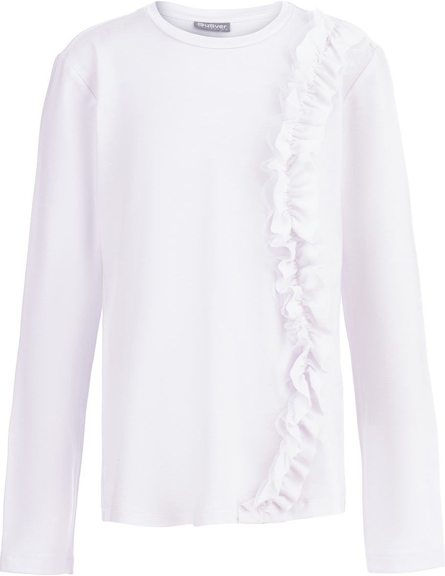 Блузка для девочки Gulliver, цвет: белый. 218GSGC1202. Размер 146