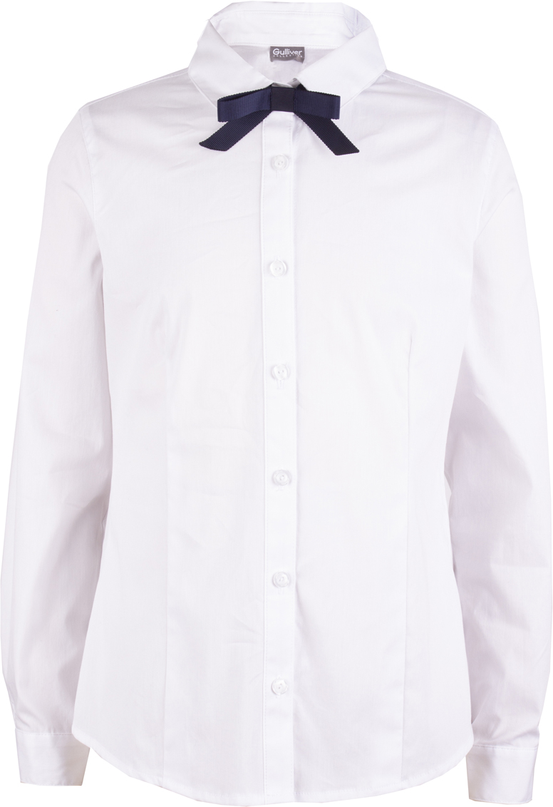 Блузка для девочки Gulliver, цвет: белый. 218GSGC2201. Размер 122