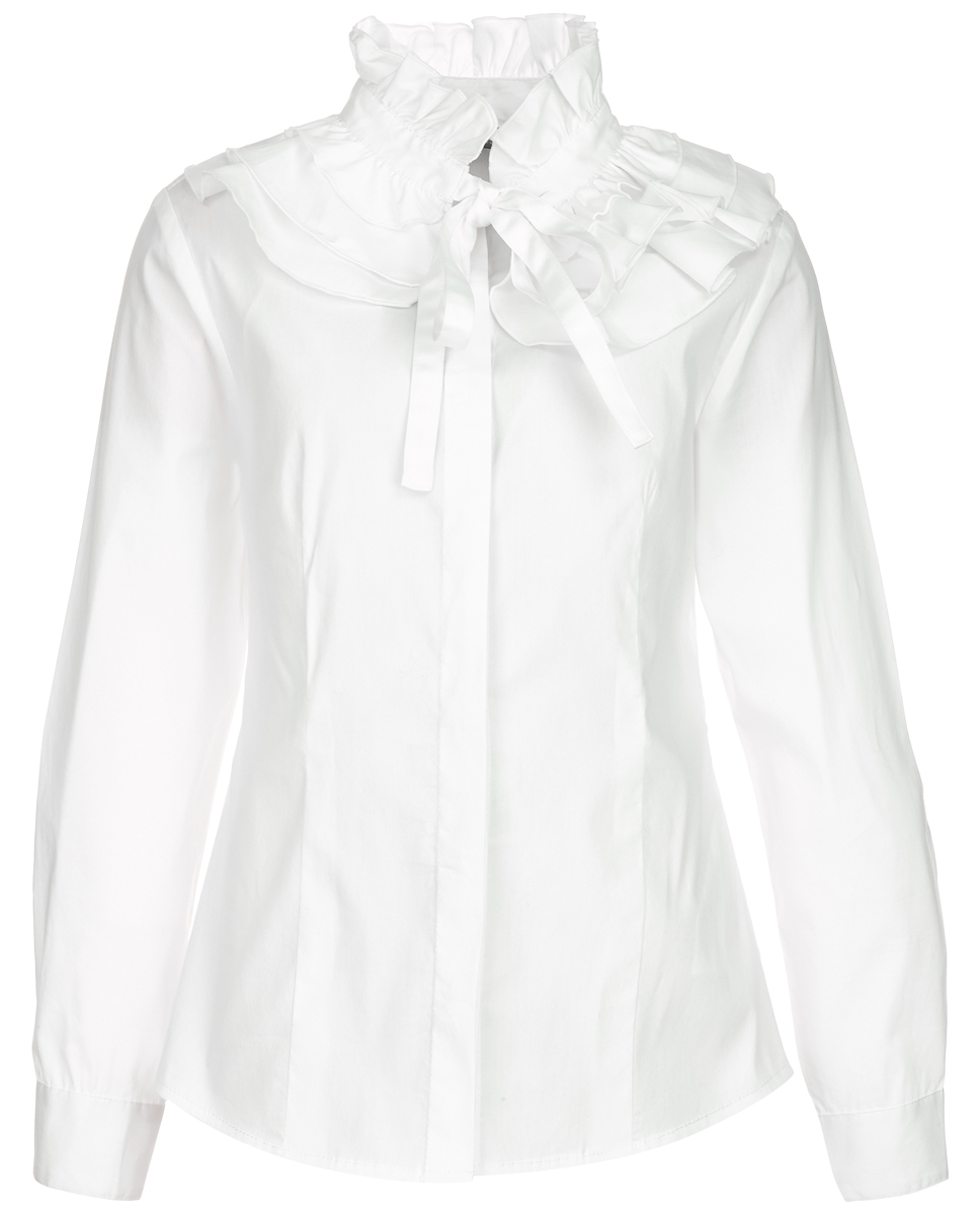 Блузка для девочки Gulliver, цвет: белый. 218GSGC2204. Размер 146