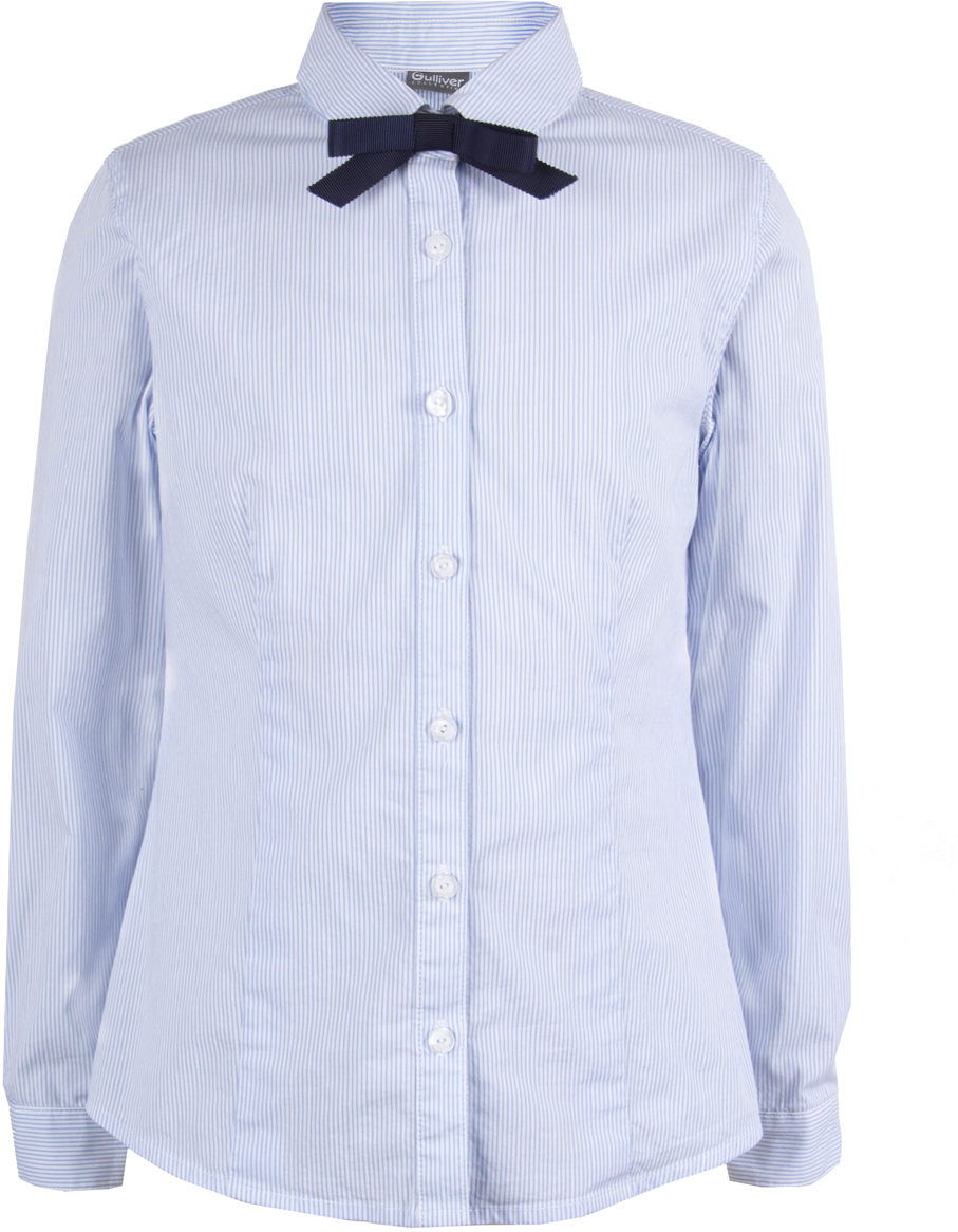 Блузка для девочки Gulliver, цвет: голубой. 218GSGC2210. Размер 152