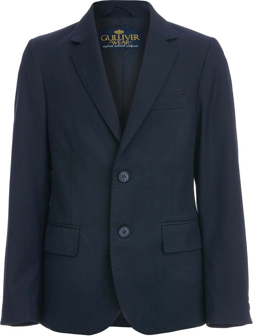 Пиджак для мальчика Gulliver, цвет: синий. 218GSBC4802. Размер 164
