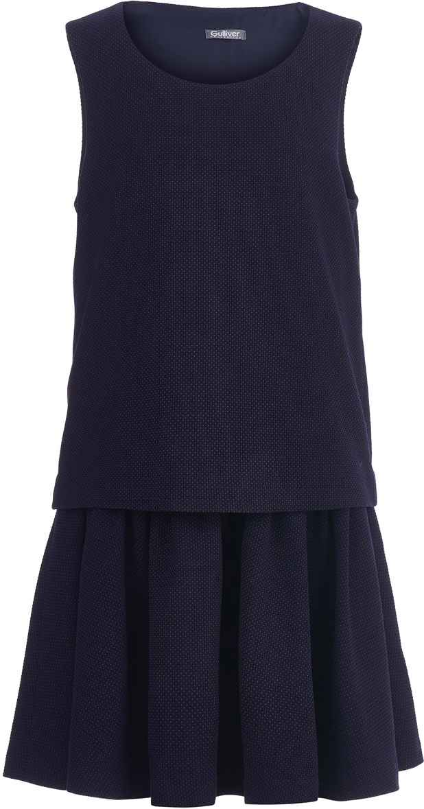 Платье для девочки Gulliver, цвет: синий. 218GSGC2505. Размер 170