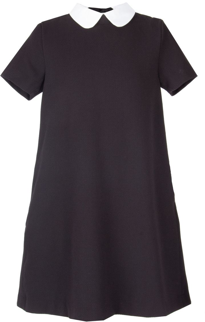 Платье для девочки Gulliver, цвет: черный. 218GSGC2501. Размер 134