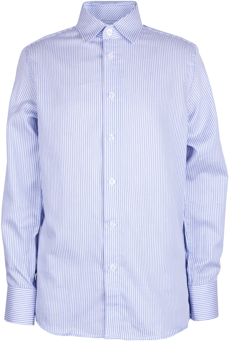 Рубашка для мальчика Gulliver, цвет: белый, голубой. 218GSBC2304. Размер 158