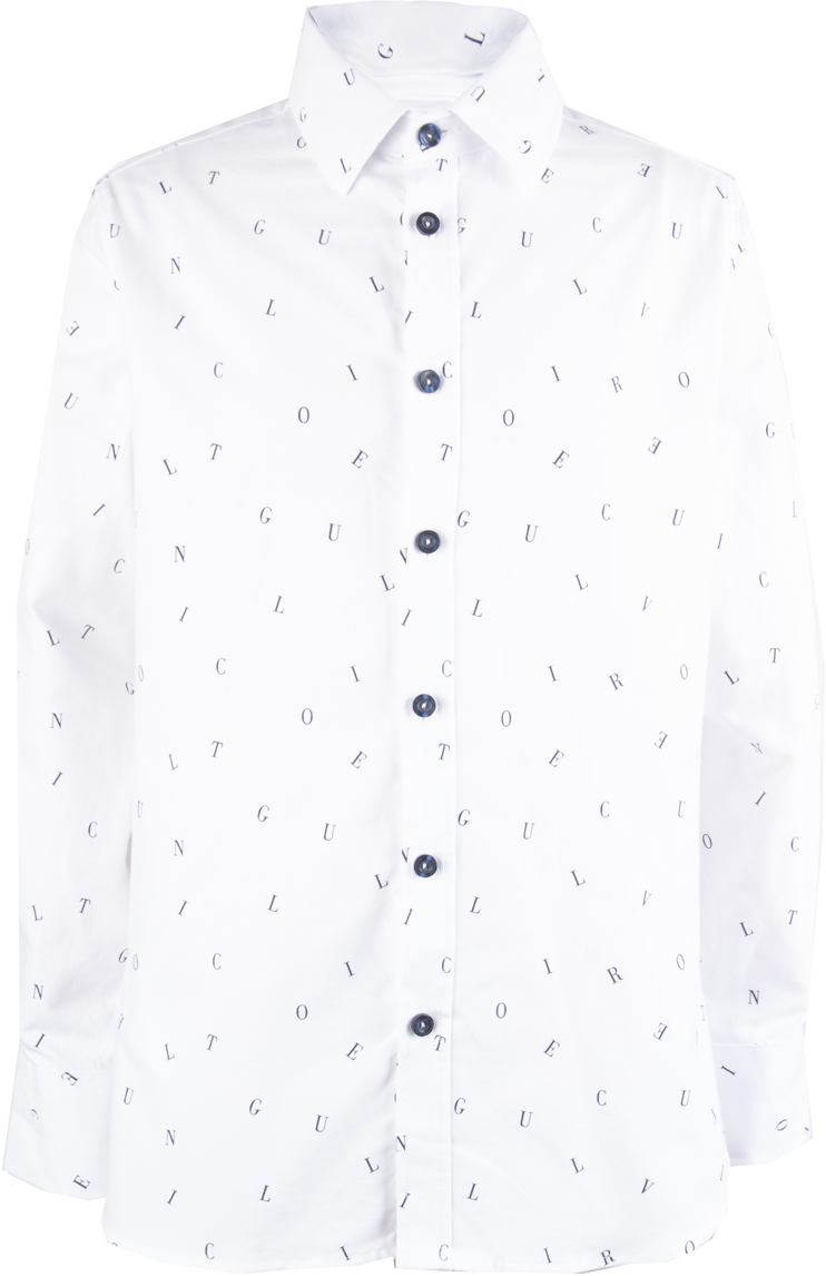 Рубашка для мальчика Gulliver, цвет: белый. 218GSBC2320. Размер 152