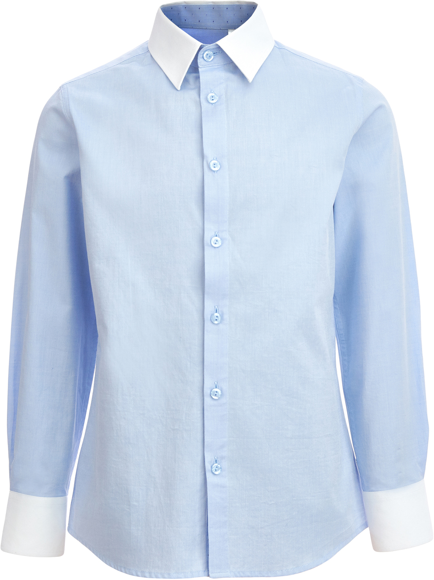 Рубашка для мальчика Gulliver, цвет: голубой. 218GSBC2315. Размер 164