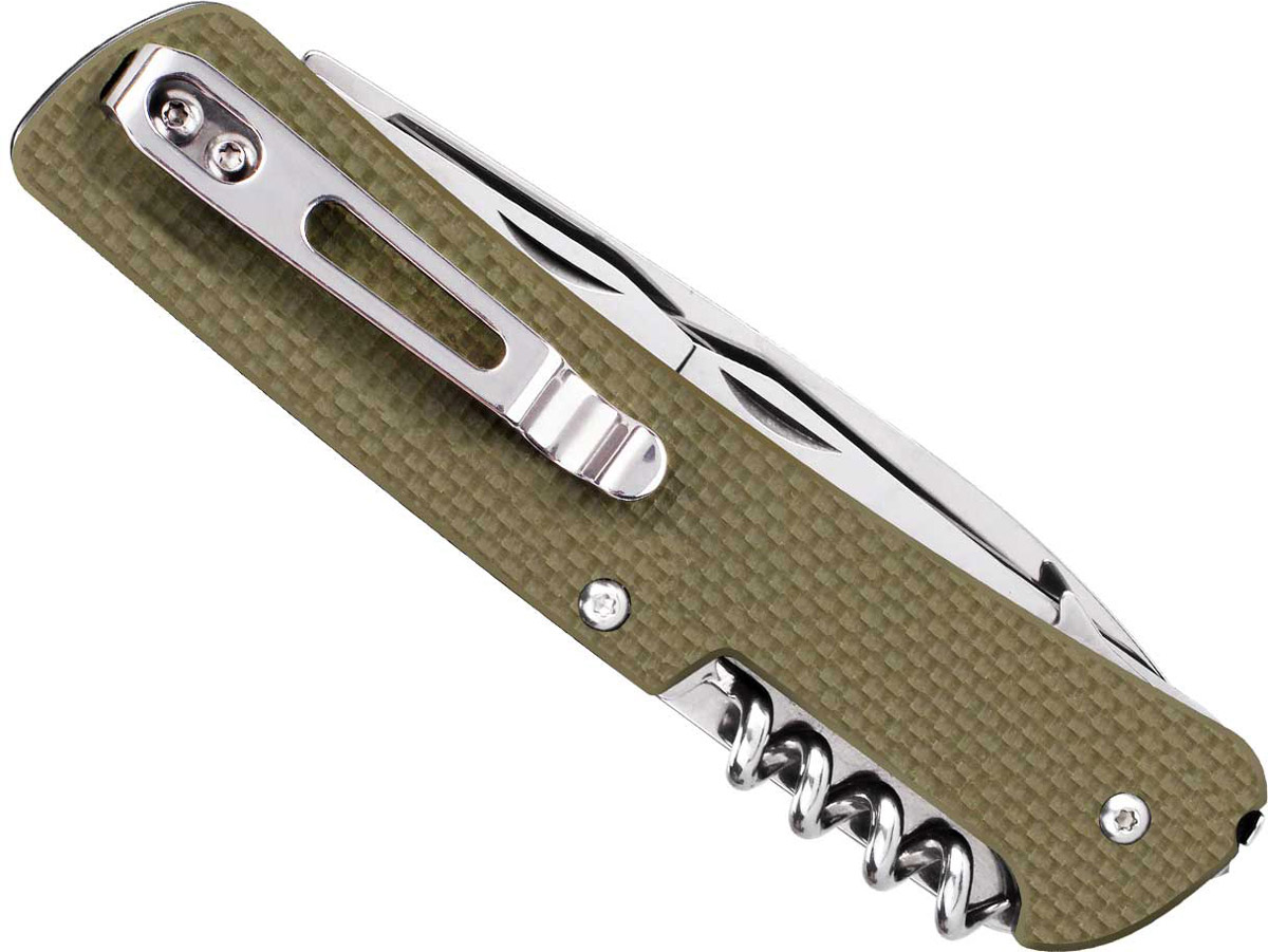 Нож складной туристический Ruike L31-G, цвет: зеленый