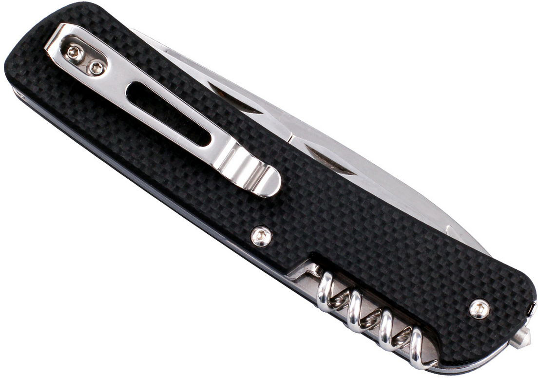 Нож складной туристический Ruike L42-B, цвет: черный