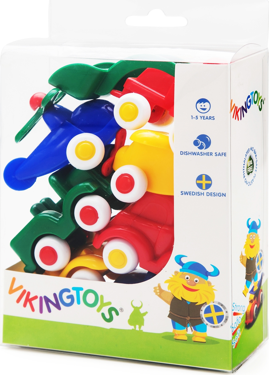 Viking Toys Игровой набор машинок и авиатехники Мини 7 предметов