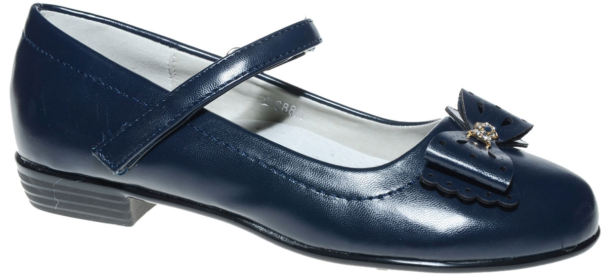 Туфли для девочки Канарейка, цвет: темно-синий. A883-2. Размер 36