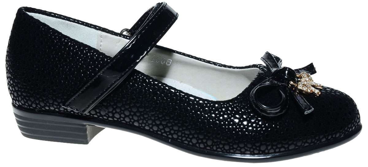 Туфли для девочки Канарейка, цвет: черный. B892-1. Размер 31