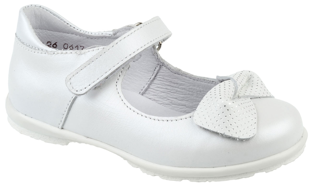 Туфли для девочки Тотто, цвет: белый. 10204/2-КП. Размер 28
