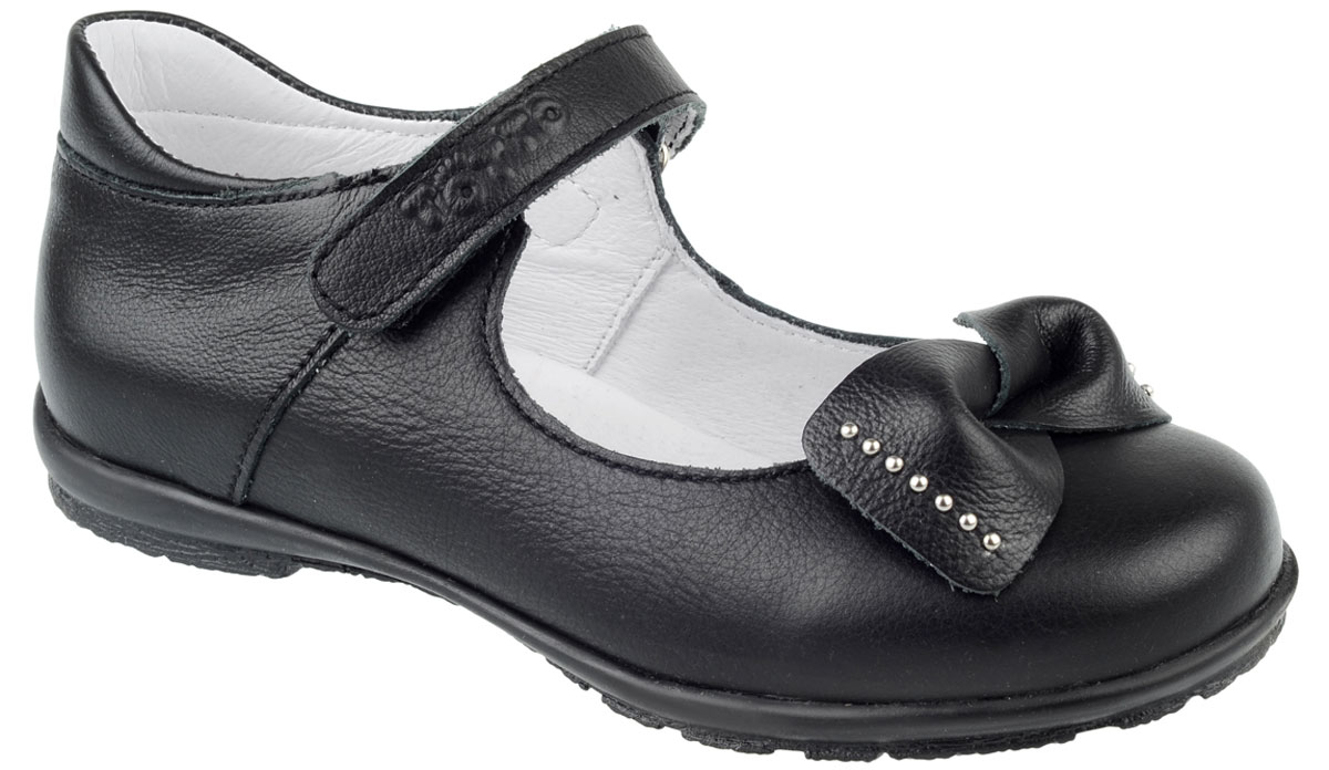 Туфли для девочки Тотто, цвет: черный. 10204/2-КП. Размер 27