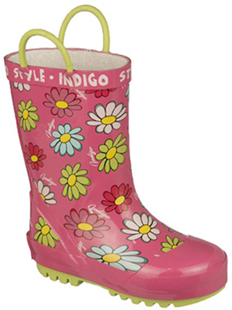 Резиновые сапоги для девочки Indigo Kids, цвет: розовый. 80-237A/14. Размер 23