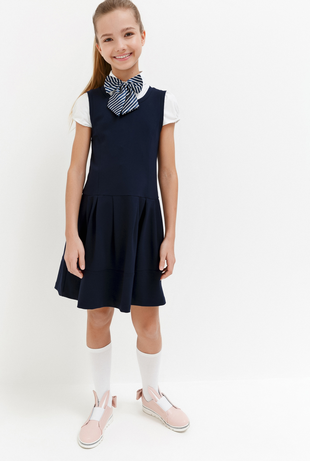 Платье для девочки Acoola Columbine, цвет: темно-голубой. 20240200028_600. Размер 122