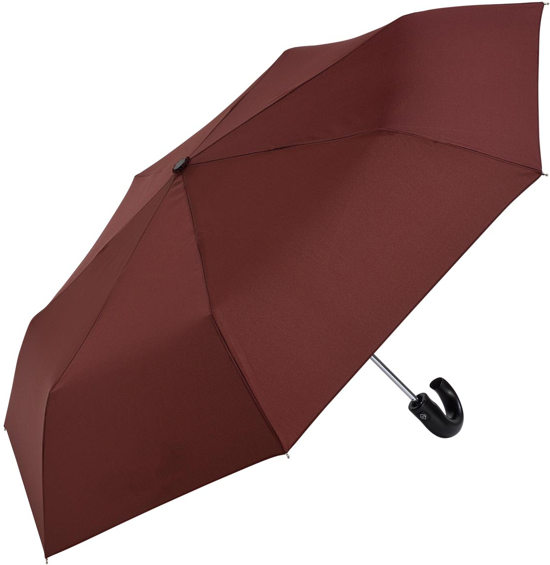 Зонт мужской C-Collection, автомат, 3 сложения, цвет: коричневый. 227-4