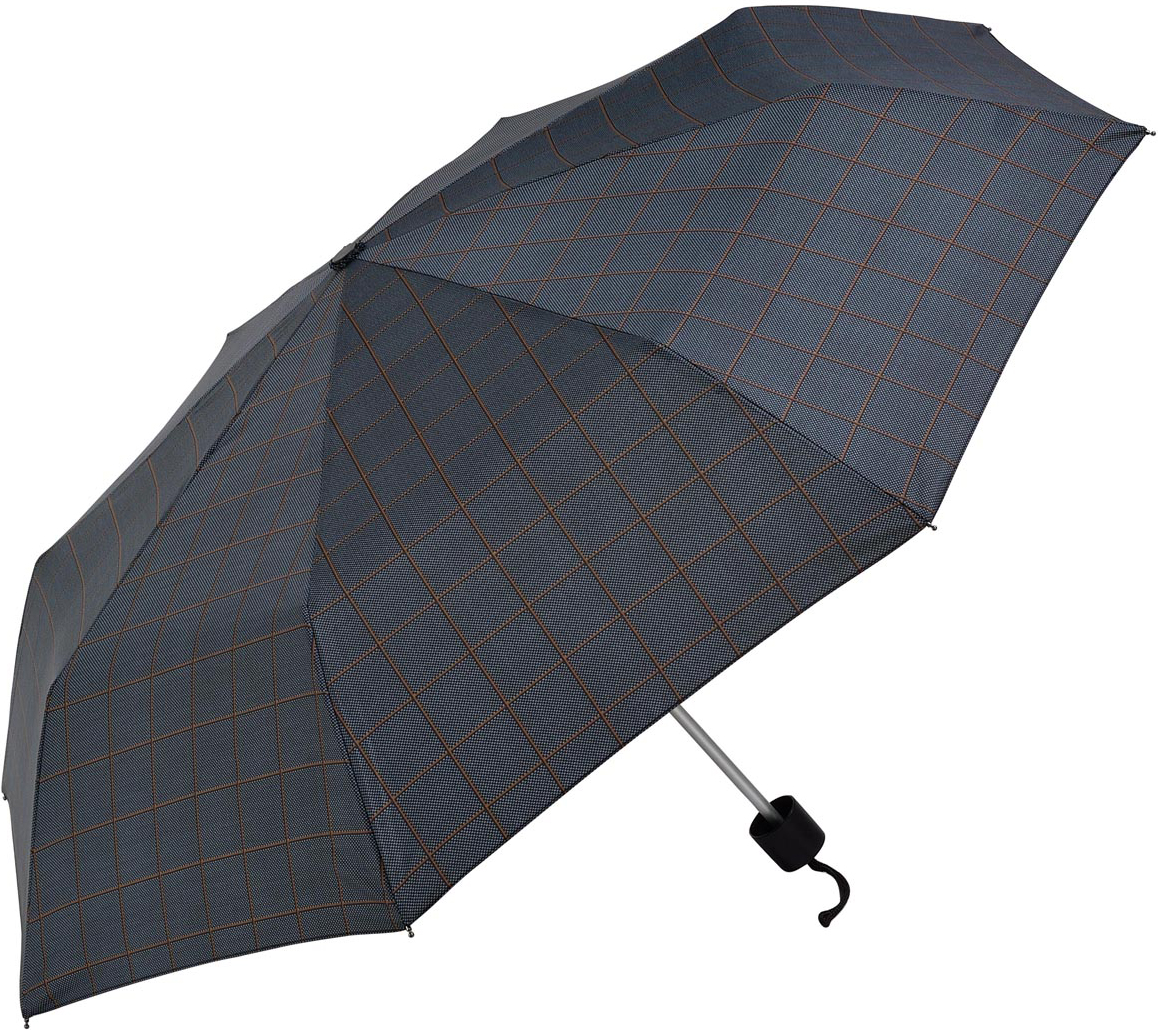 Зонт мужской C-Collection, механика, 3 сложения, цвет: коричневый. 228-2