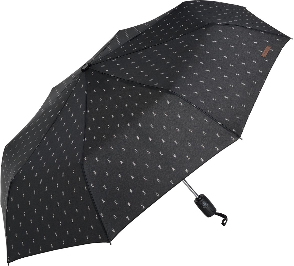 Зонт мужской Bisetti, автомат, 3 сложения, цвет: черный. 3238-3