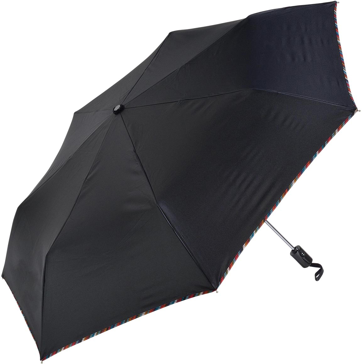 Зонт женский M&P, автомат, 3 сложения, цвет: черный. 5889-2