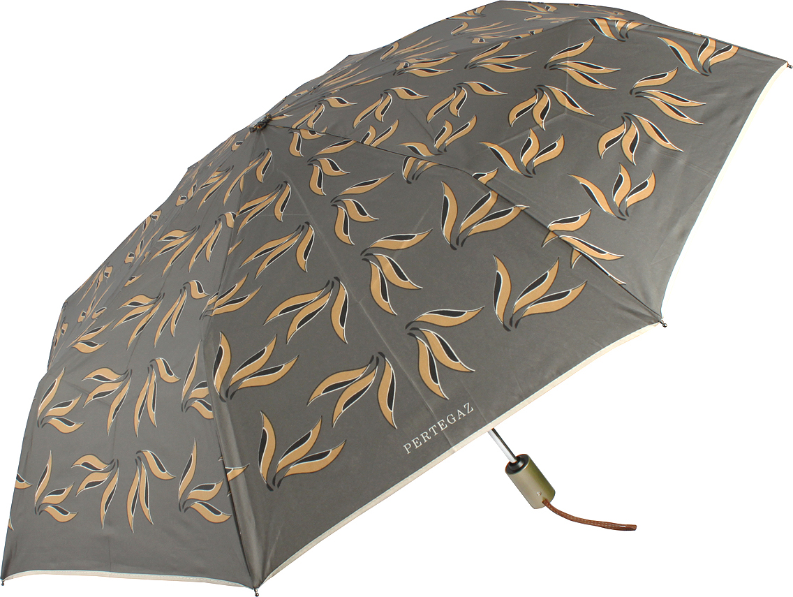 Зонт мужской Pertegaz, автомат, 3 сложения, цвет: серый. 85177-3