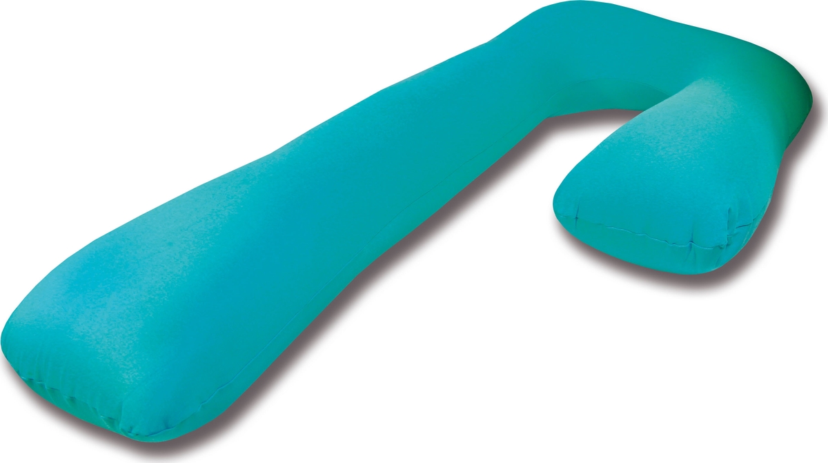 Штучки, к которым тянутся ручки Подушка для кормящих и беременных антистрессовая Г-образная цвет бирюзовый