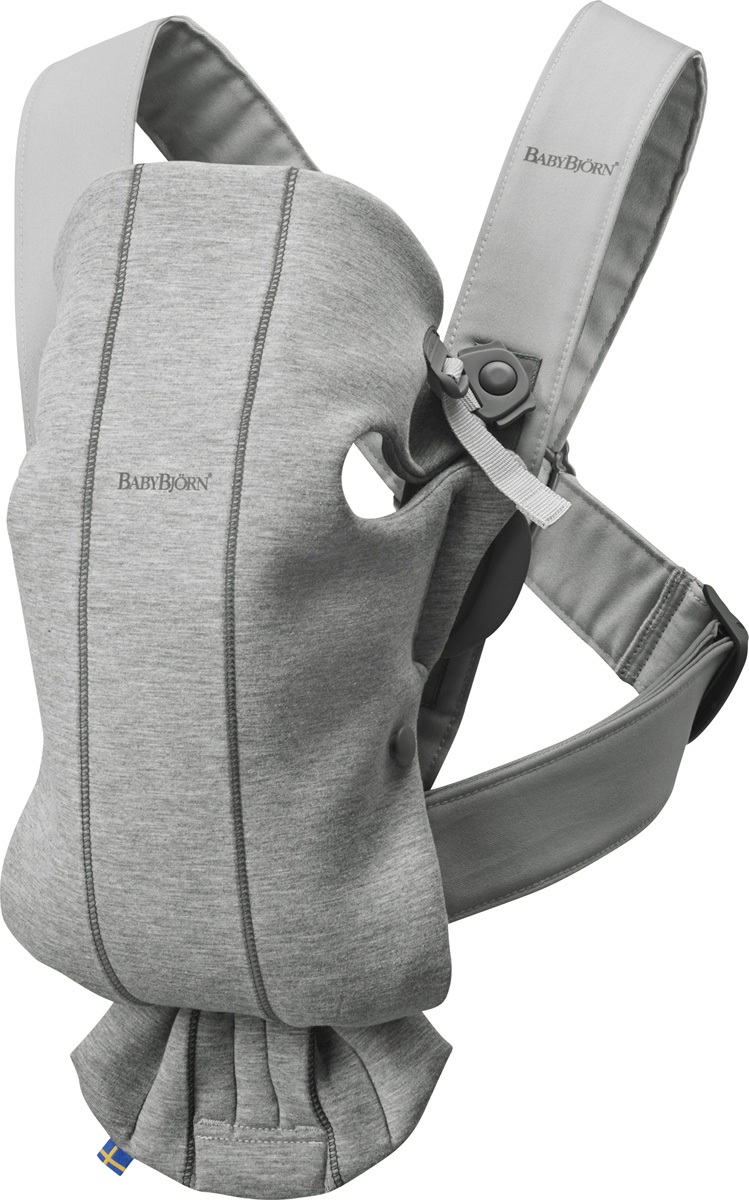 BabyBjorn Рюкзак для переноски детей Mini 3D Jersey цвет светло-серый