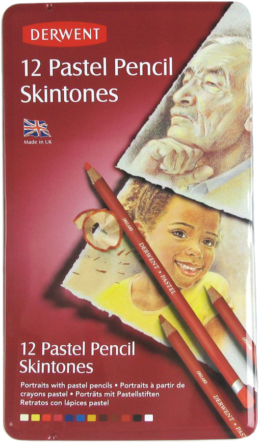 Derwent Набор пастельных карандашей Pastel 12 цветов оттенки кожи