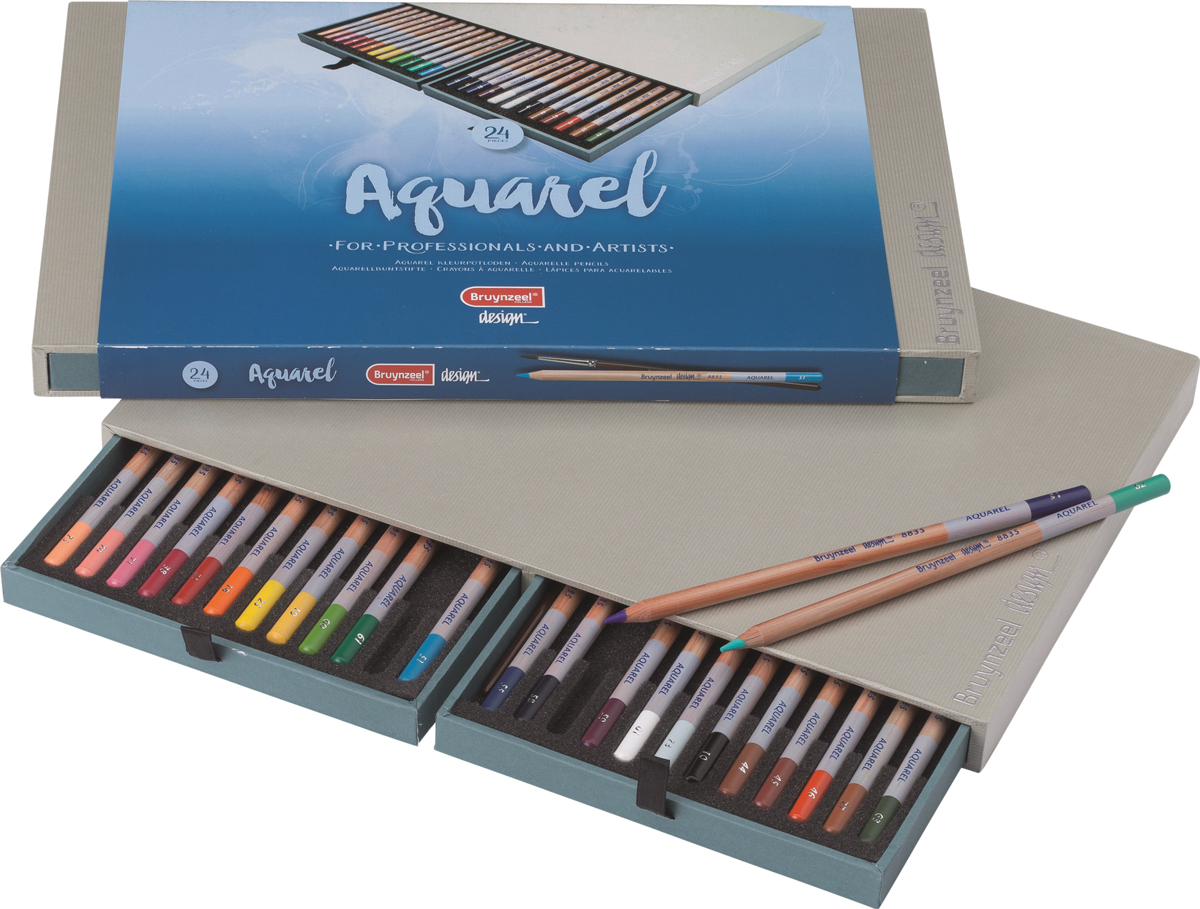 Bruynzeel Набор акварельных карандашей Design 24 цвета