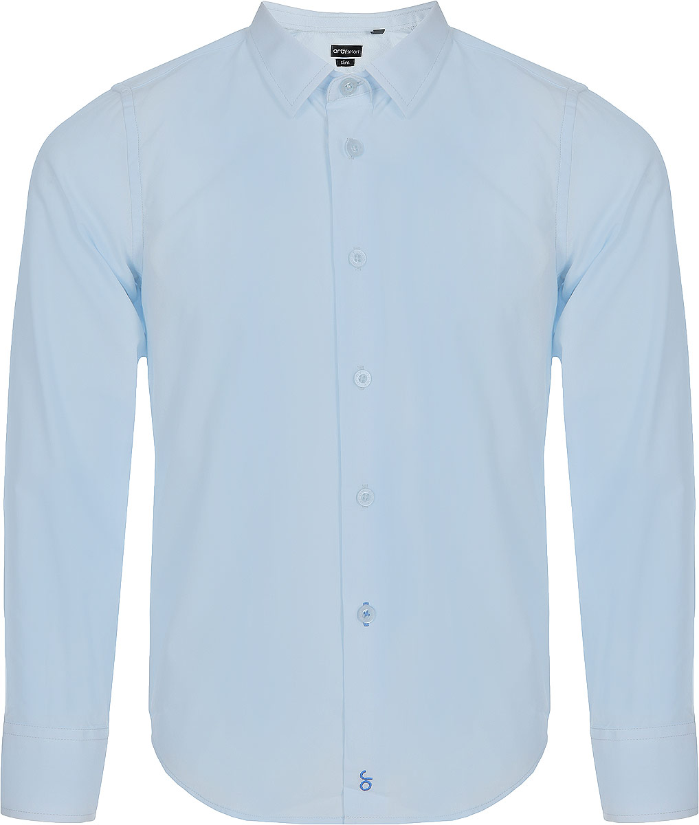 Рубашка для мальчика Orby, цвет: голубой. 80453_OLB. Размер 152